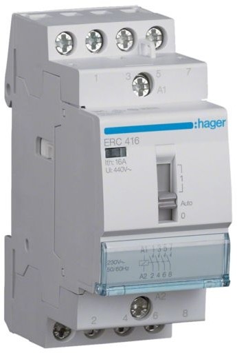 Hager Przekaźnik instalacyjny 4NO 16A 230V ERC416 ERC416