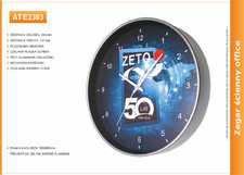 Atrix Zegar reklamowy 10'' srebrny / 255mm ATE2303S