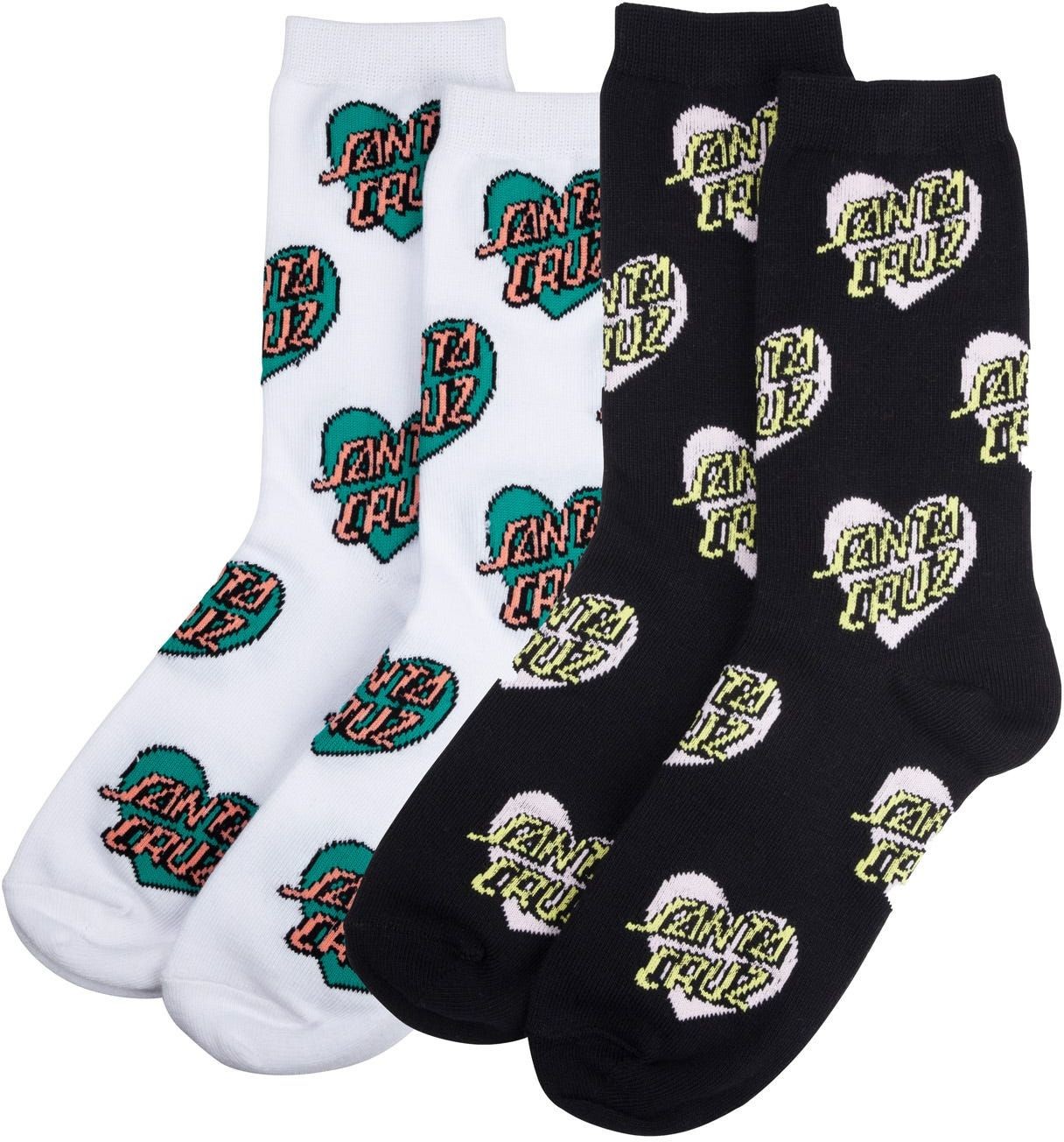 Santa Cruz skarpety damskie MULTI HEART DOT SOCKS 2 Pack) Assorted