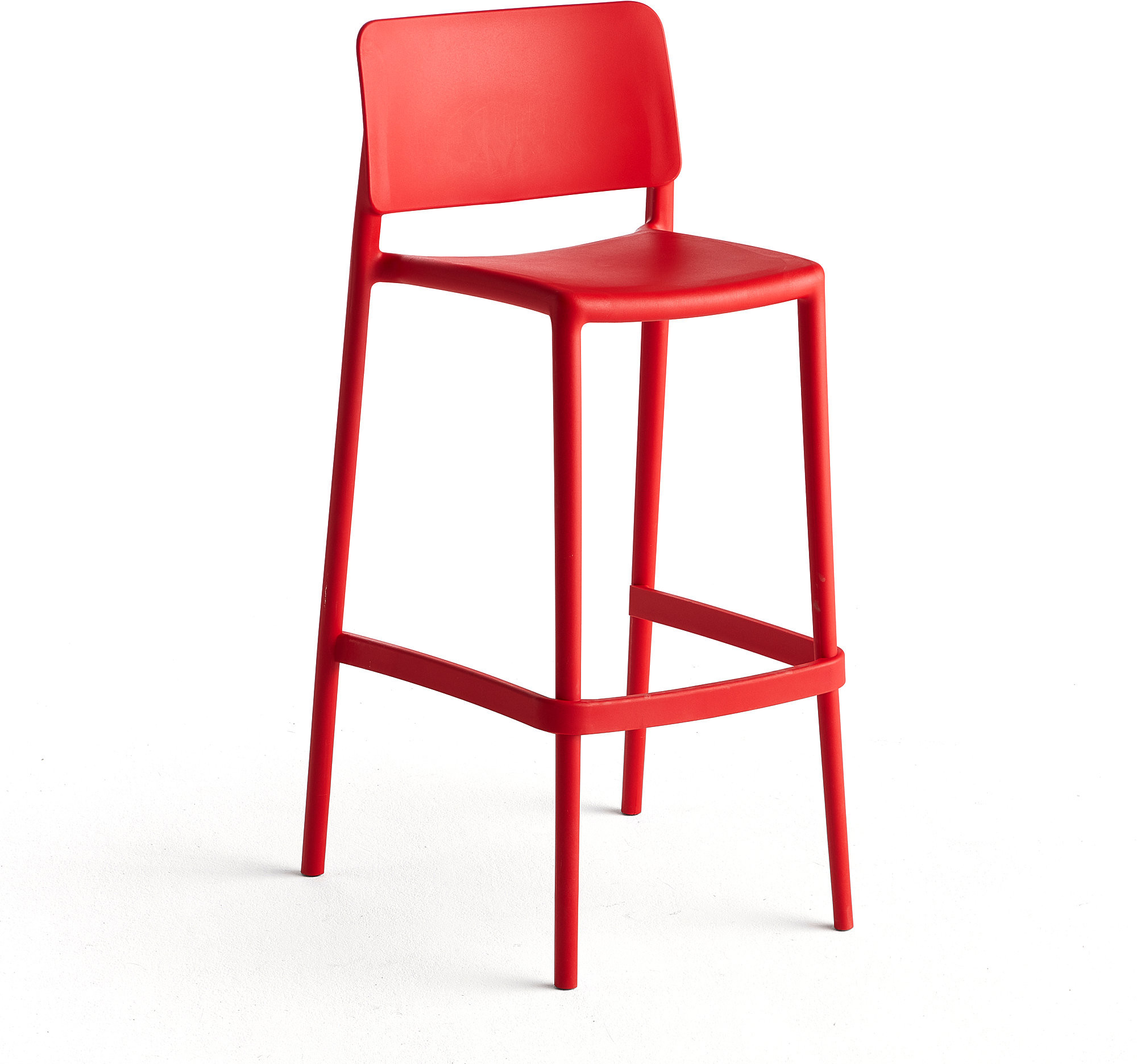 AJ Produkty Krzesło barowe RIO, czerwony