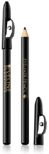 Eveline Eyeliner Pencil, kredka do oczu krótka, Black