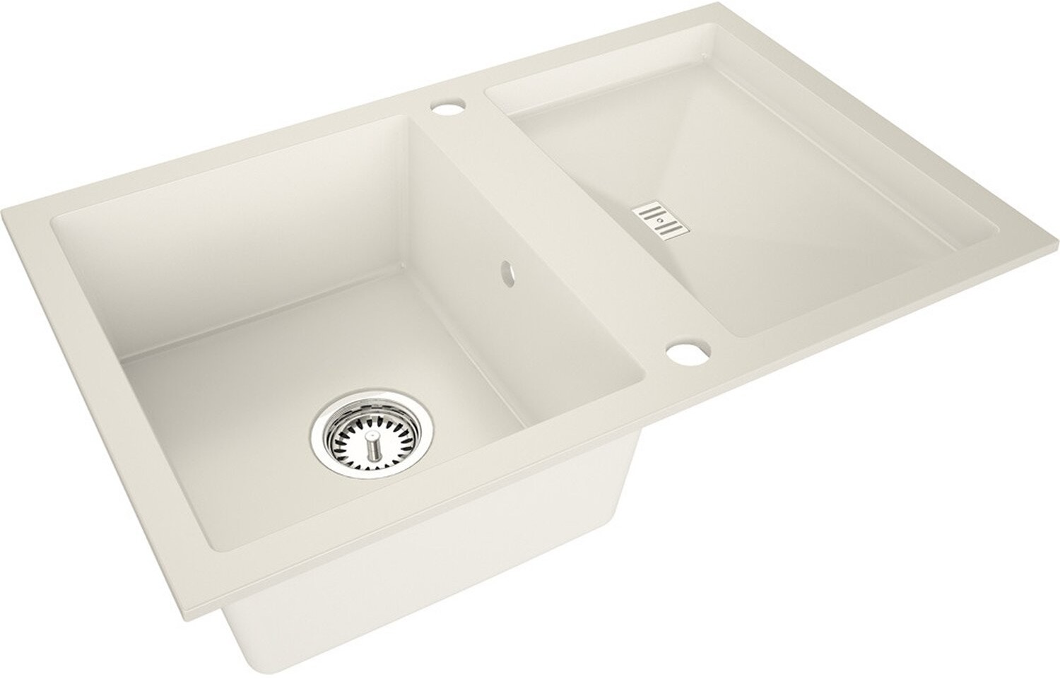 AXIS GROUP Zlew Slide 40 1-komorowy pure white