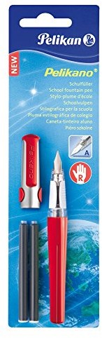 Pelikan Pelikano pióro P480, 971226  pióra: A, łącznie z 2 wkłady atramentowe GTP/B, kolor trzonu: czerwony 971226