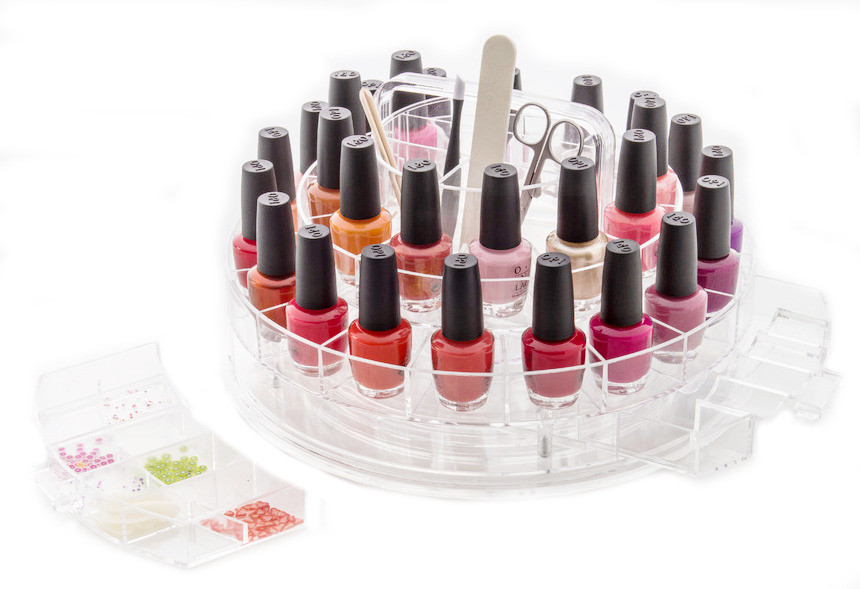 Compactor obrotowy organizer na lakier do paznokci