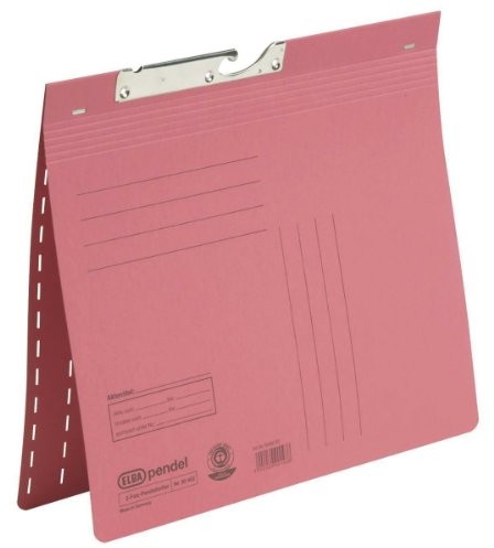 Elba 90462bl stapler wisząca, karton Manila, RC, 320 G/qm, zweifalz  handlowej zszywanie i dziurkowanie urzędowe, zestaw 25 szt., niebieski, czerwony 100420898