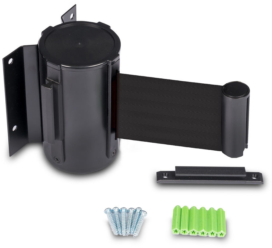 Kaseta ścienna czarna z taśmą czarną 2,1m