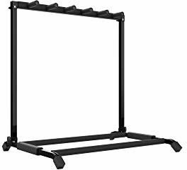 Audibax Audibax, Multi-Stand 3 stojak na 5 gitar, składany, wyściełane uchwyty, stojak na gitarę i bas, czarny, wymiary 61 x 54 x 67 cm 10131980