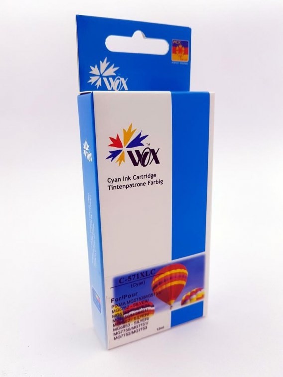 THI Tusz Cyan Canon CLI 571C XL zamiennik CLI-571CXL WOX-C571CN