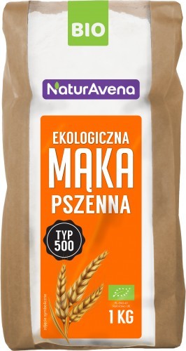 NATURAVENA Mąka pszenna Typ 500 BIO 1kg - Naturavena 5902367406592