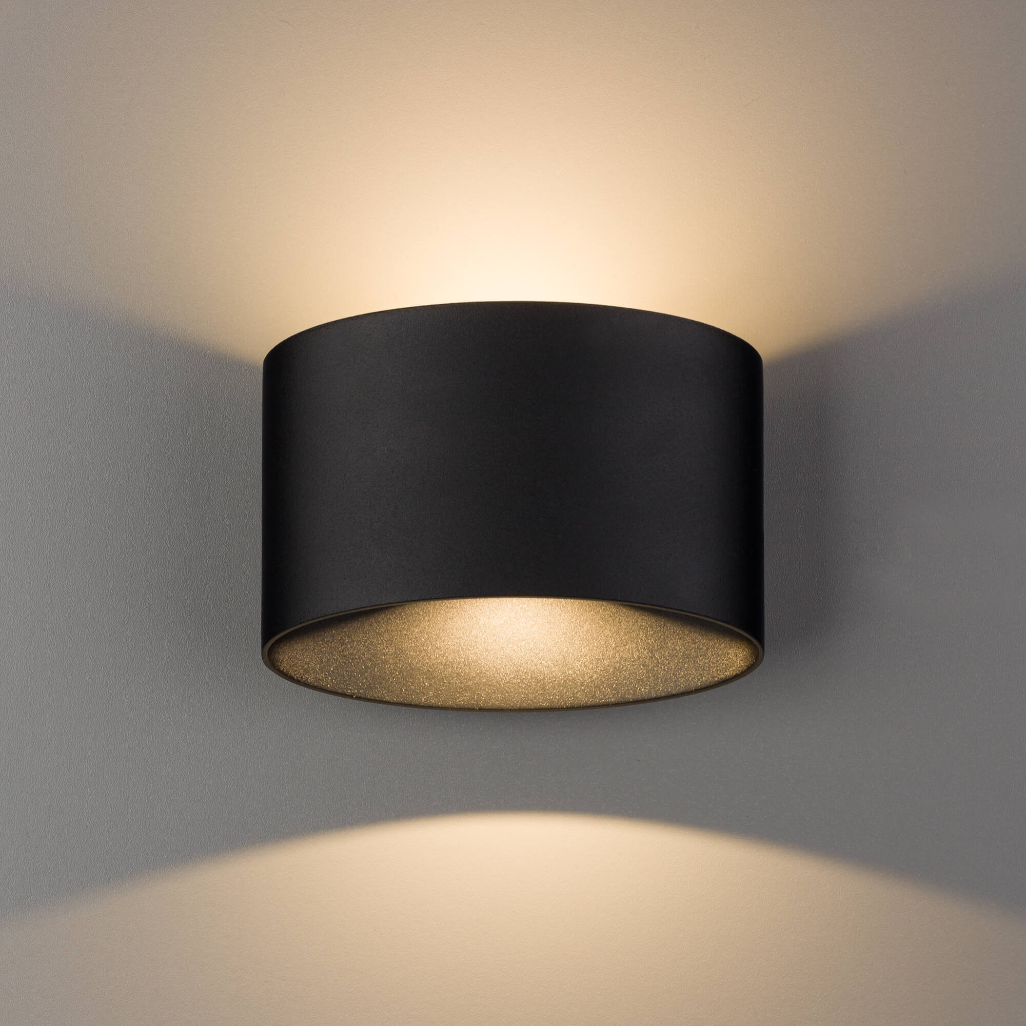 Nowodvorski Loftowa LAMPA ścienna ELLIPSES LED 8182 okrągła OPRAWA metalowa LED 10W 3000K kinkiet łazienkowy IP54 czarny 8182