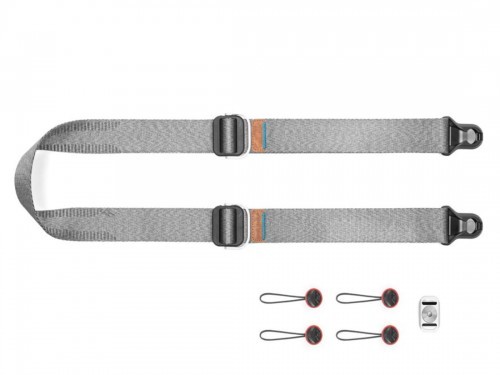 Peak Design Pasek na szyję lub ramię SLIDE LITE v3 popielaty do lekkich aparatów SLL-AS-3