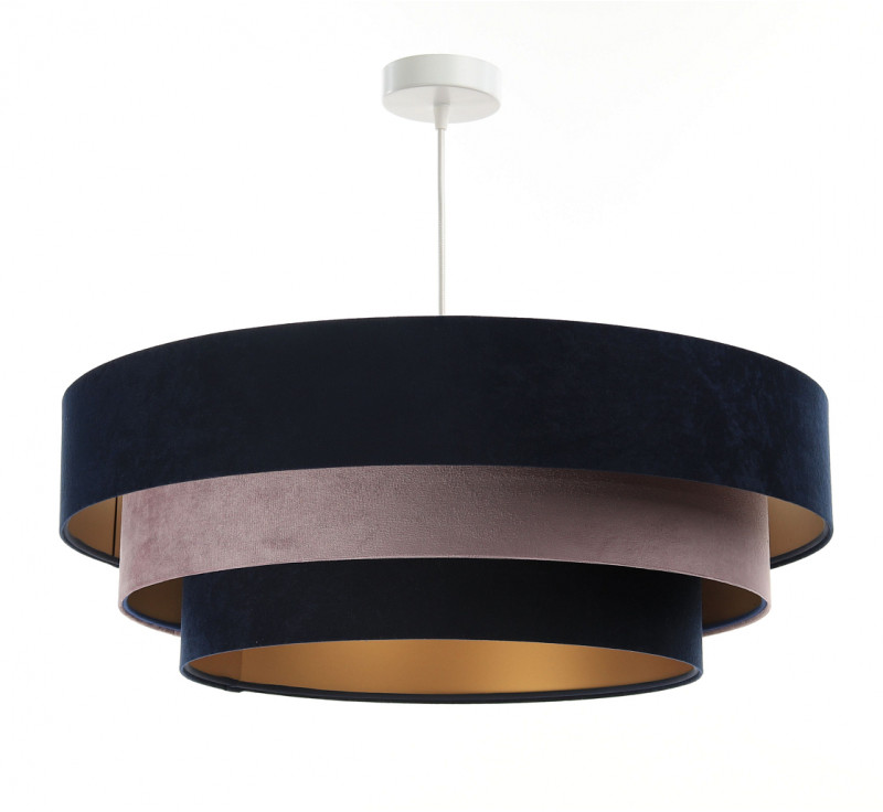 ImoLight Lampa wisząca Dalia Mix Granatowo-Pudrowa-Złota 050-095-60 // IL-Dl-035