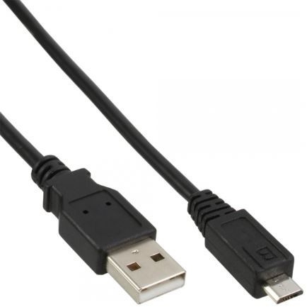 InLine kabel Micro-USB 2.0 wtyczka USB-A do wtyczki Micro-B czarny 3m 31730