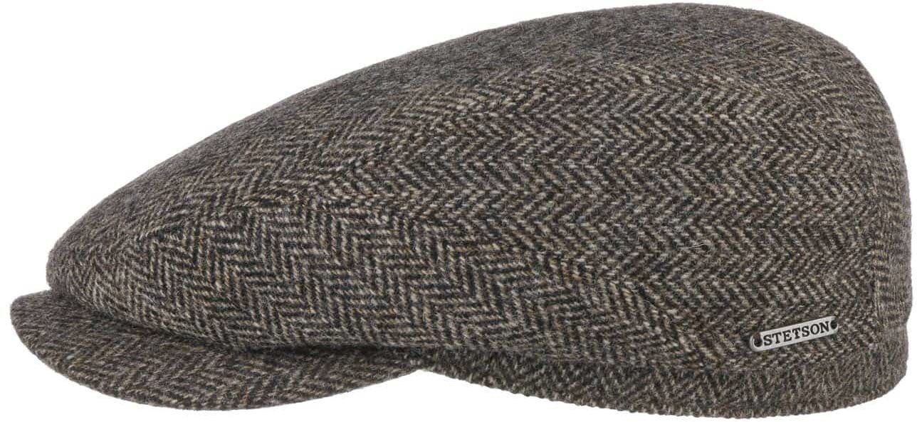 Płaski Kaszkiet Belfast Classic Wool by Stetson, ciemnobrązowy  , 63 cm