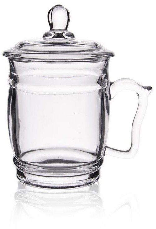 Szklanka z uchem JEROME 400 ml + pokrywka 126909