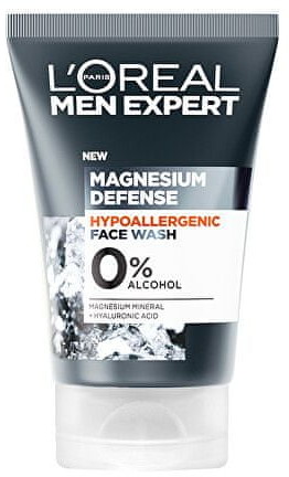 Loreal Paris Men Expert Magnesium Defense Face Wash) 100 ml Oczyszczający żel do skóry do skóry wrażliwej
