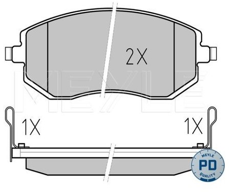 Wulf Gaertner Autoparts Zestaw klocków hamulcowych, hamulce tarczowe Wulf Gaertner Autoparts 025 238 6517/PD