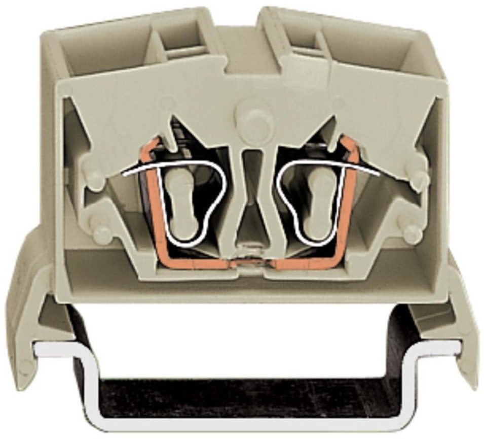 WAGO Terminal przepustowy WAGO 10 mm Sprężynowe Alokacja L szary 264-225 100 szt 264-225