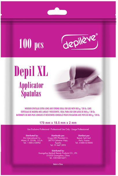 Depileve 100 szpatułek do ciała 17cm