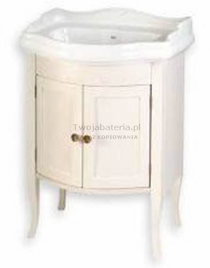 Sapho Sapho Retro szafka z drzwiczkami pod umywalkę 69 cm postarzana biel 1684