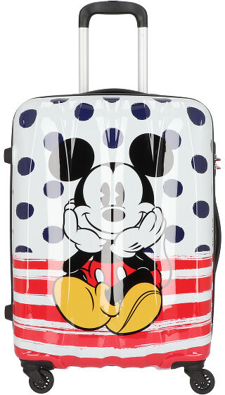 American Tourister Disney Legends Walizka na 4 kółkach 65 cm mickey-blue-dots 64479-9072
