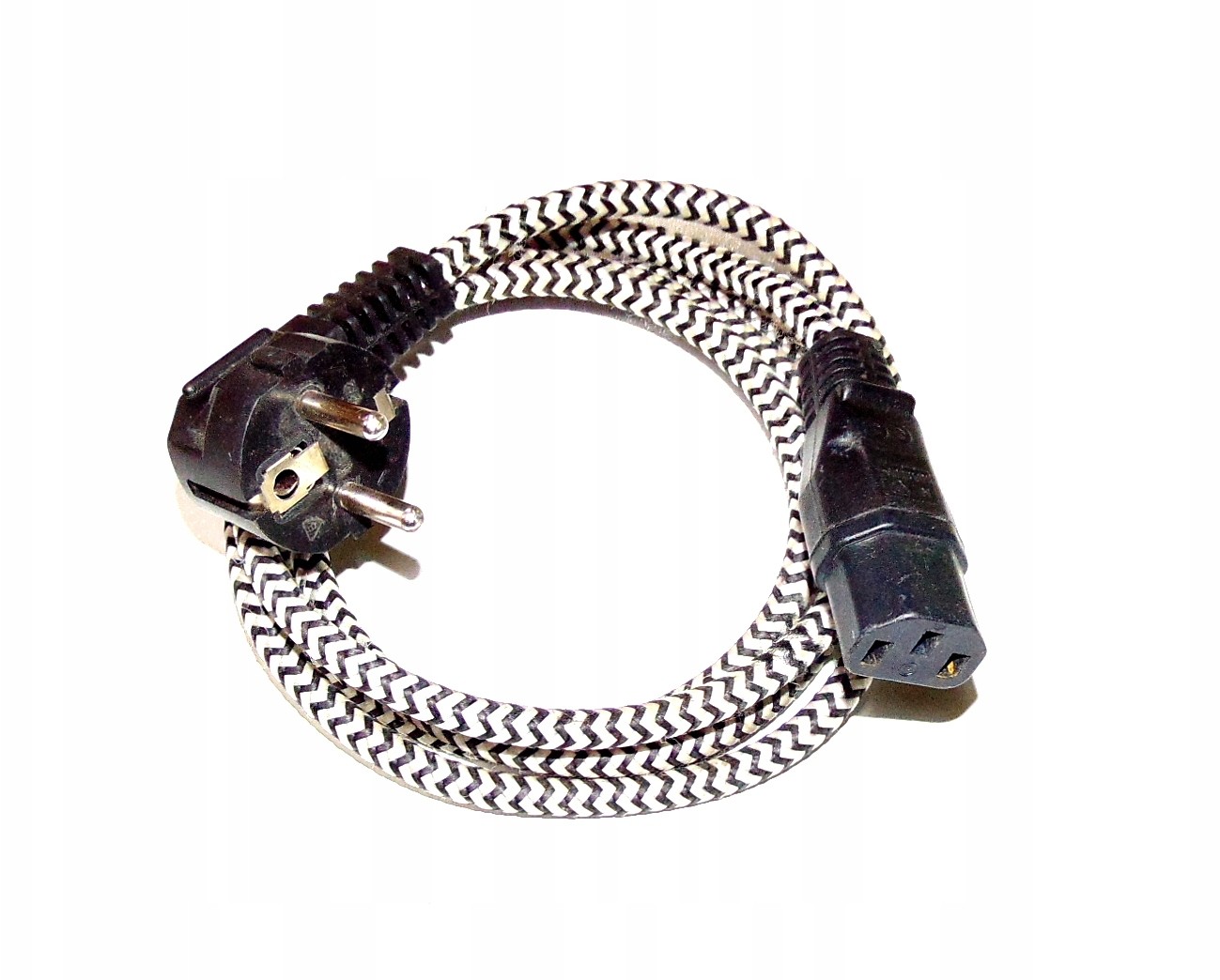 Kabel Zasilający Do Komputera W Bawełnie 1,5 m