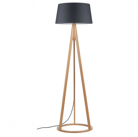 Spotlight Premium Collection Lampa podłogowa Konan 6424174 SPOTLight Premium Collection antracytowa oprawa z drewna dębowego 6424174