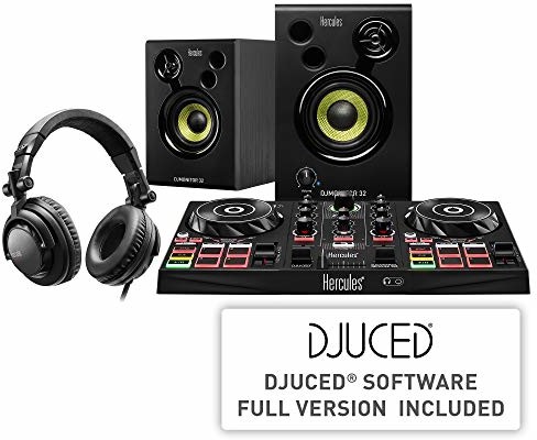 Hercules DJLearning Kit (kontroler DJ 2 Deck DJ, głośniki 2.0, słuchawki DJ) 4780900