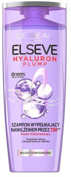 L'oreal Paris Elseve Hyaluron Plump szampon wypełniający nawilżeniem do włosów odwodnionych 400ml 108440-uniw