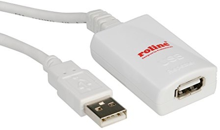 Rotronic ROLINE 12041088 USB 2.0 Verlängerungskabel, 5 m Biały 12.04.1088