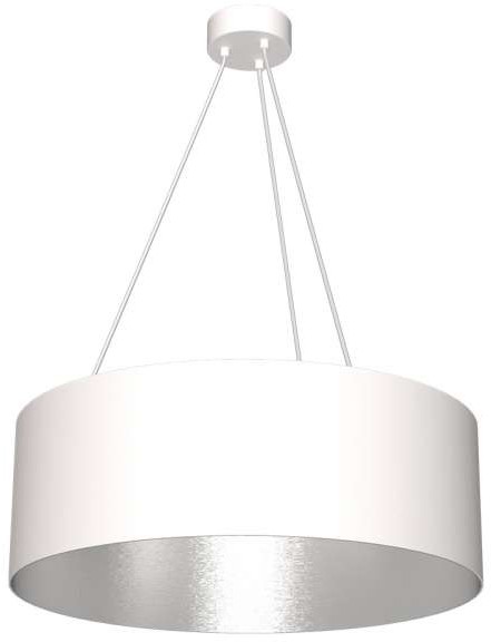 Milagro LAMPA wisząca ROBIN MLP 4482 zwieszana OPRAWA okrągła biała srebrna MLP 4482