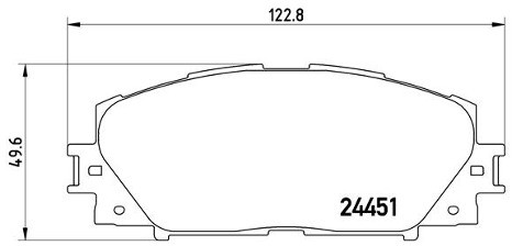 BREMBO Zestaw klocków hamulcowych, hamulce tarczowe P 83 106