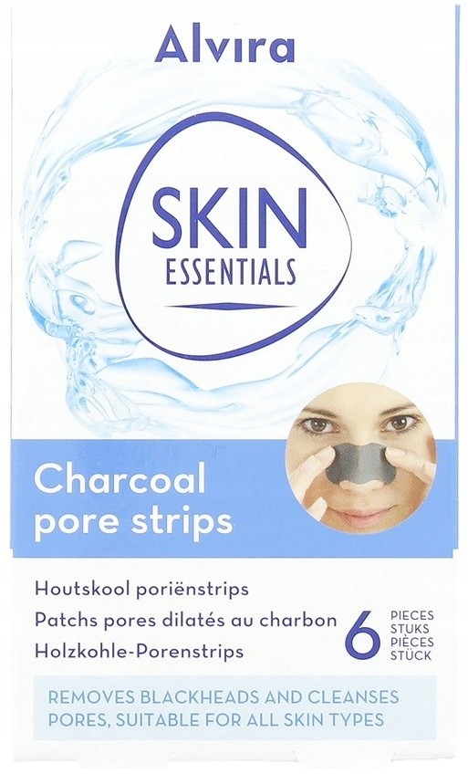 Alvira Skin Care plasterki na nos z węglem 6 sztuk
