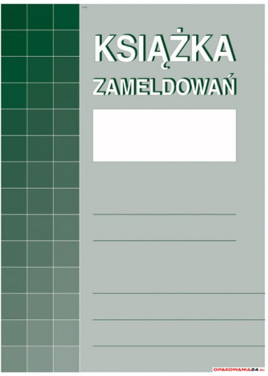 Michalczyk&Prokop 830-1 Książka zameldowań.A4