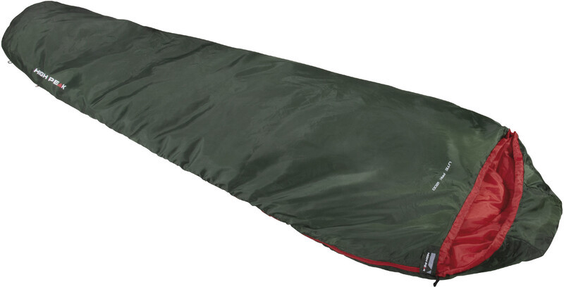 High Peak Lite Pak 1200 Sleeping Bag, zielony Left Zipper 2022 Śpiwory 23263