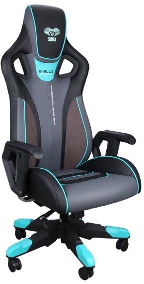 E-BLUE Fotel Gaming E-BLUE COBRA III czarno-niebieski EEC313BLAA_IA