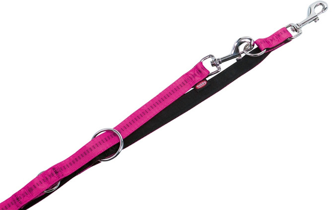 Nobby Smycz regulowana Soft Grip fuksja 20mm/200cm PNOB043