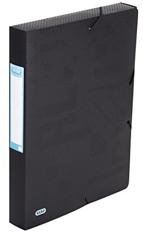 Elba Urban tworzywo sztuczne-Box 240 X 320 MM, szerokość grzbietu 40 MM, 10er Paczka z 5 nieprzezroczyste kolory sortowane, czarny 400104371