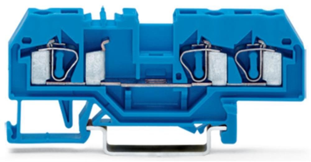 WAGO Terminal przepustowy WAGO 6 mm Sprężynowe Alokacja N niebieski 281-684 50 szt 281-684
