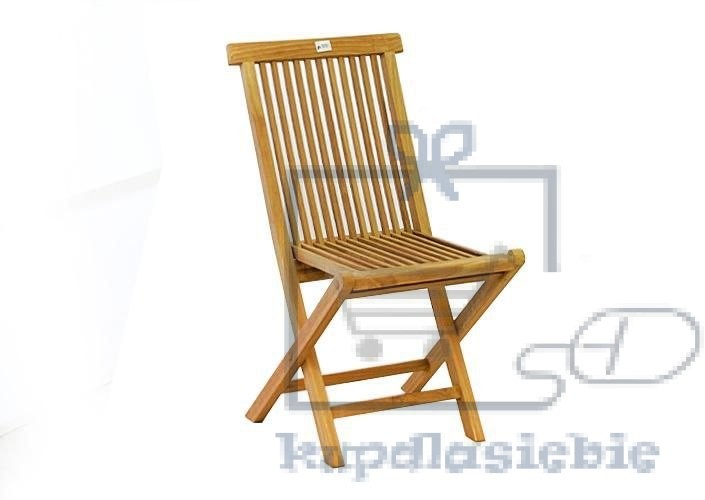 Garthen Składane krzesło z drewna tekowego