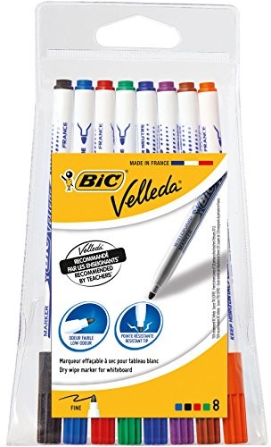 BIC Velleda 1721 ketony Whiteboard Marker (okrągły koronka, 1,5 MM) opakowanie po 24 sztuk czarna, do wyboru 1199005728