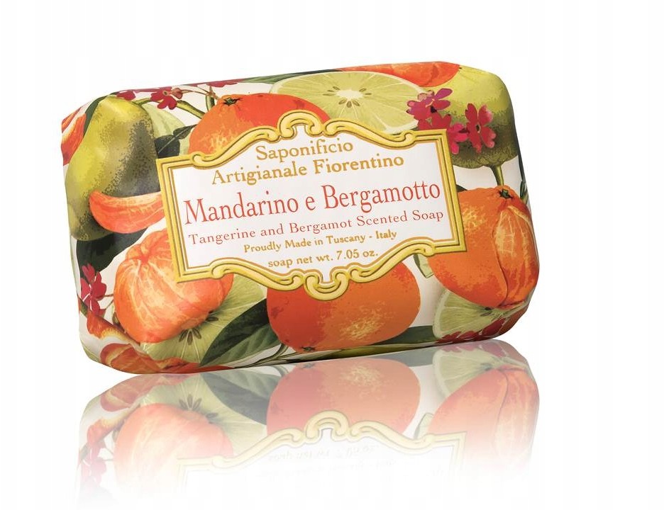 Tłoczone mydło o zapachu Mandarynki i Bergamotki