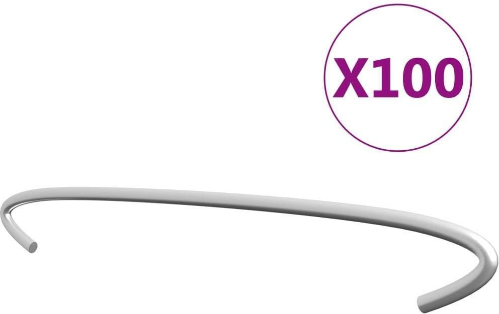 VidaXL Stężenia do gabionów, 100 szt., galwanizowana stal, 40 cm 145624         VidaXL