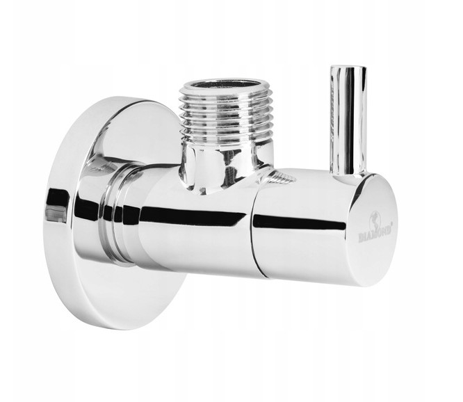 Zawór kątowy z głowicą ceramiczną Mini 1/2x3/8