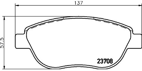 Mintex Zestaw klocków hamulcowych, hamulce tarczowe MDB2663