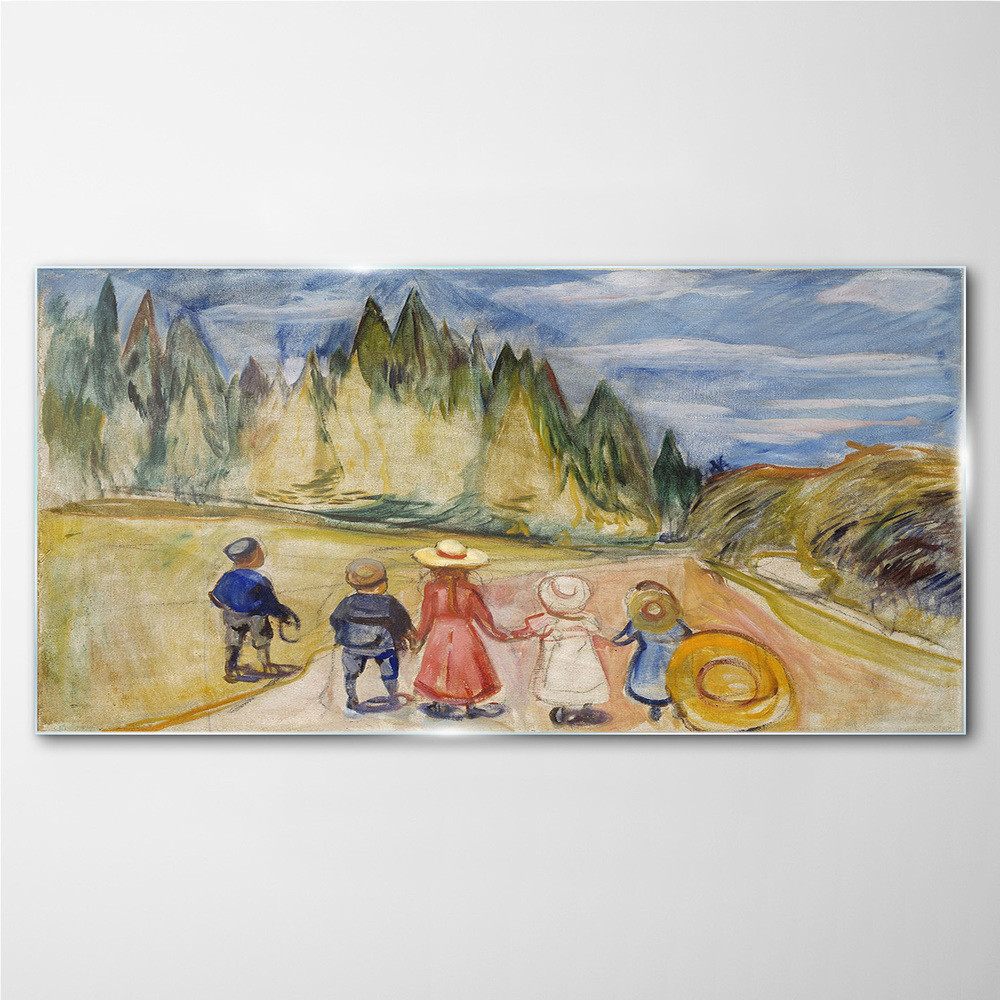 PL Coloray Obraz na Szkle Fairytale Forest Edvard Munch 140x70cm