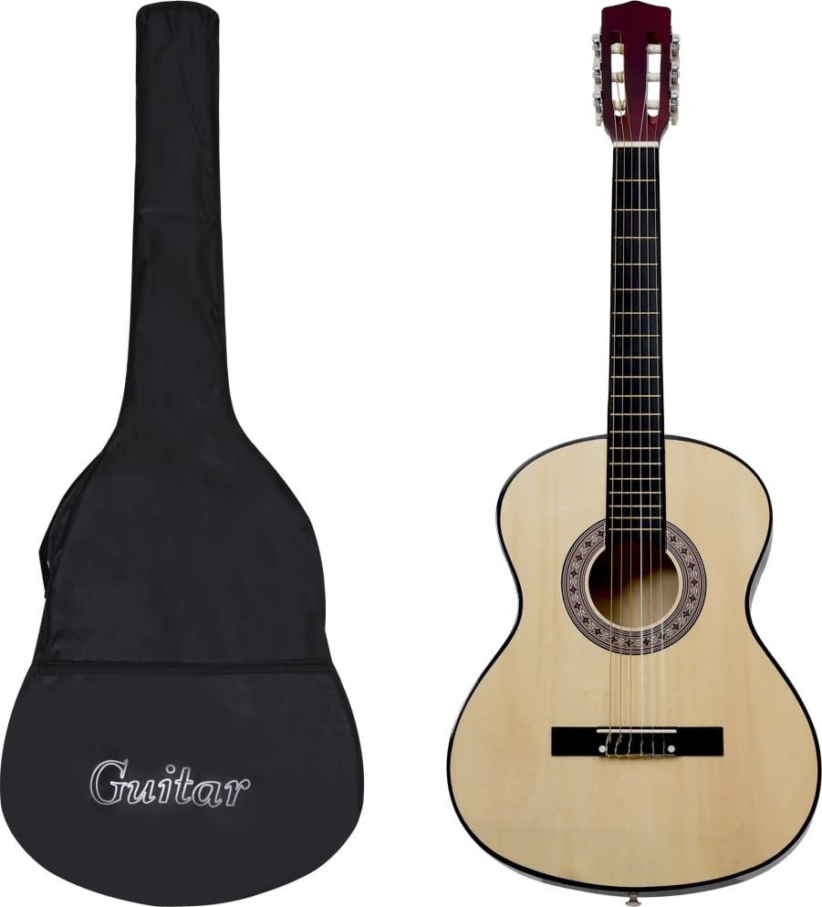 vidaXL Gitara klasyczna dla początkujących 4/4 39 z pokrowcem 3055598