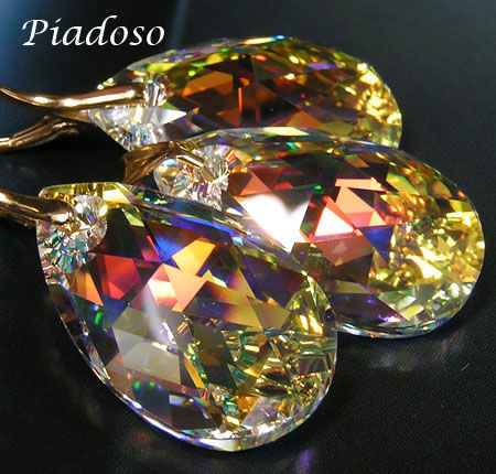 Arande PROMOCJA SWAROVSKI piękny komplet POZŁACANY AB 1131603871