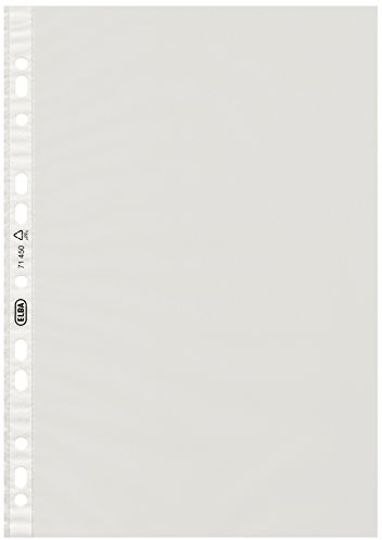 Elba 100420835 przezroczyste koszulki na dokumenty, format A4, z PP, 100 sztuk w opakowaniu 100420835