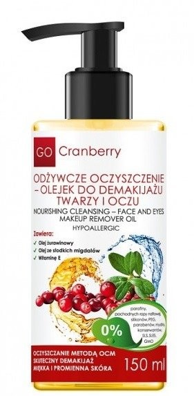 GoCranberry Odżywcze oczyszczanie Olejek do demakijażu twarzy i oczu 150ml 1234586166